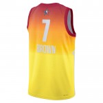 Maillot All-Star 2023 Team 2 Jaylen Brown 7 Nike Orange Swingman - Homme